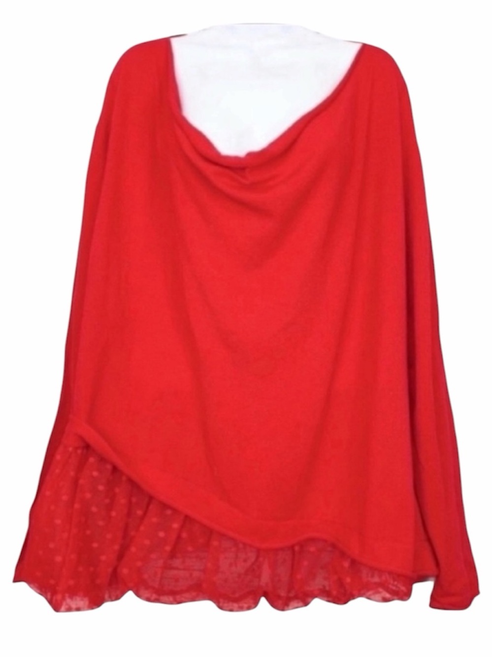 KOKOMARINA by ANTONIO COBLENBIER asymmetrical bubble sweater NEW red